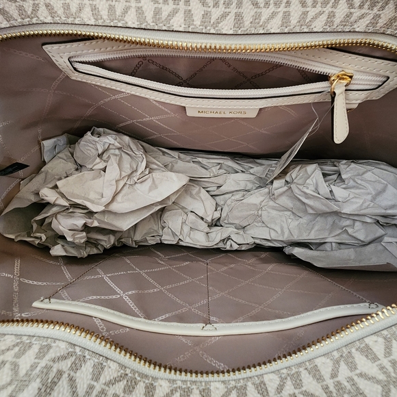 Michael Kors Sinclair Logo LG Shoulder Tote Bag SET - Picture 5 of 12